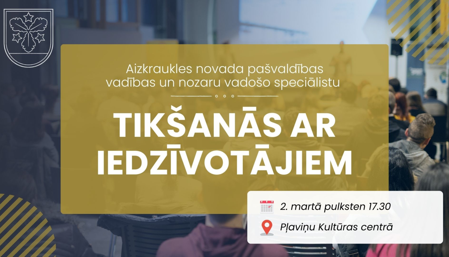 tikšanās ar iedzīvotājiem afiša