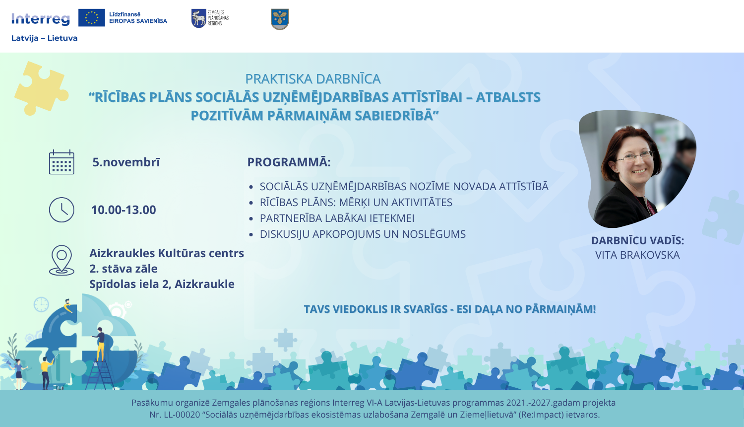 Praktiskās darbnīcas afiša