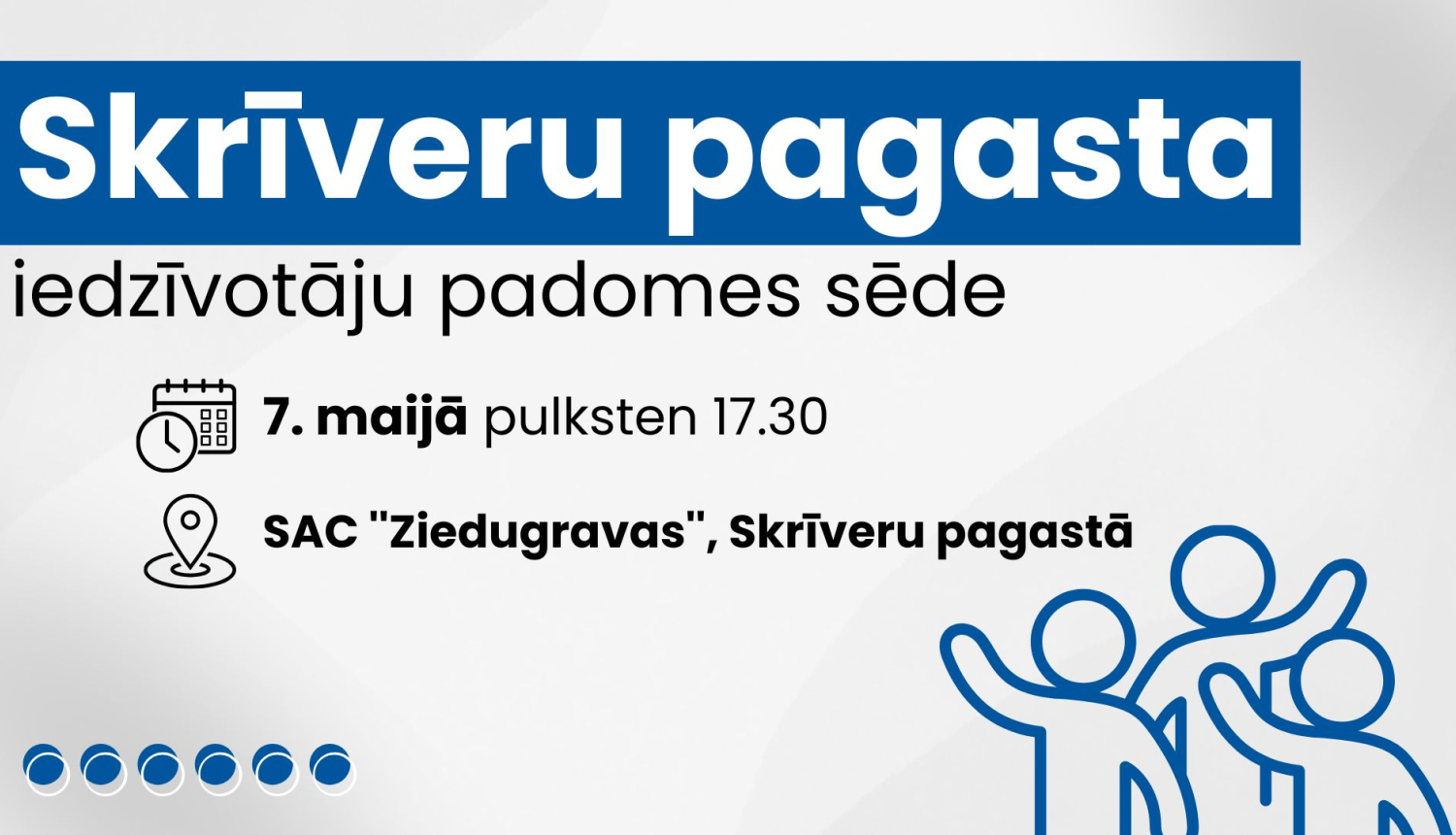 Iedzīvotāju padomes sapulces afiša
