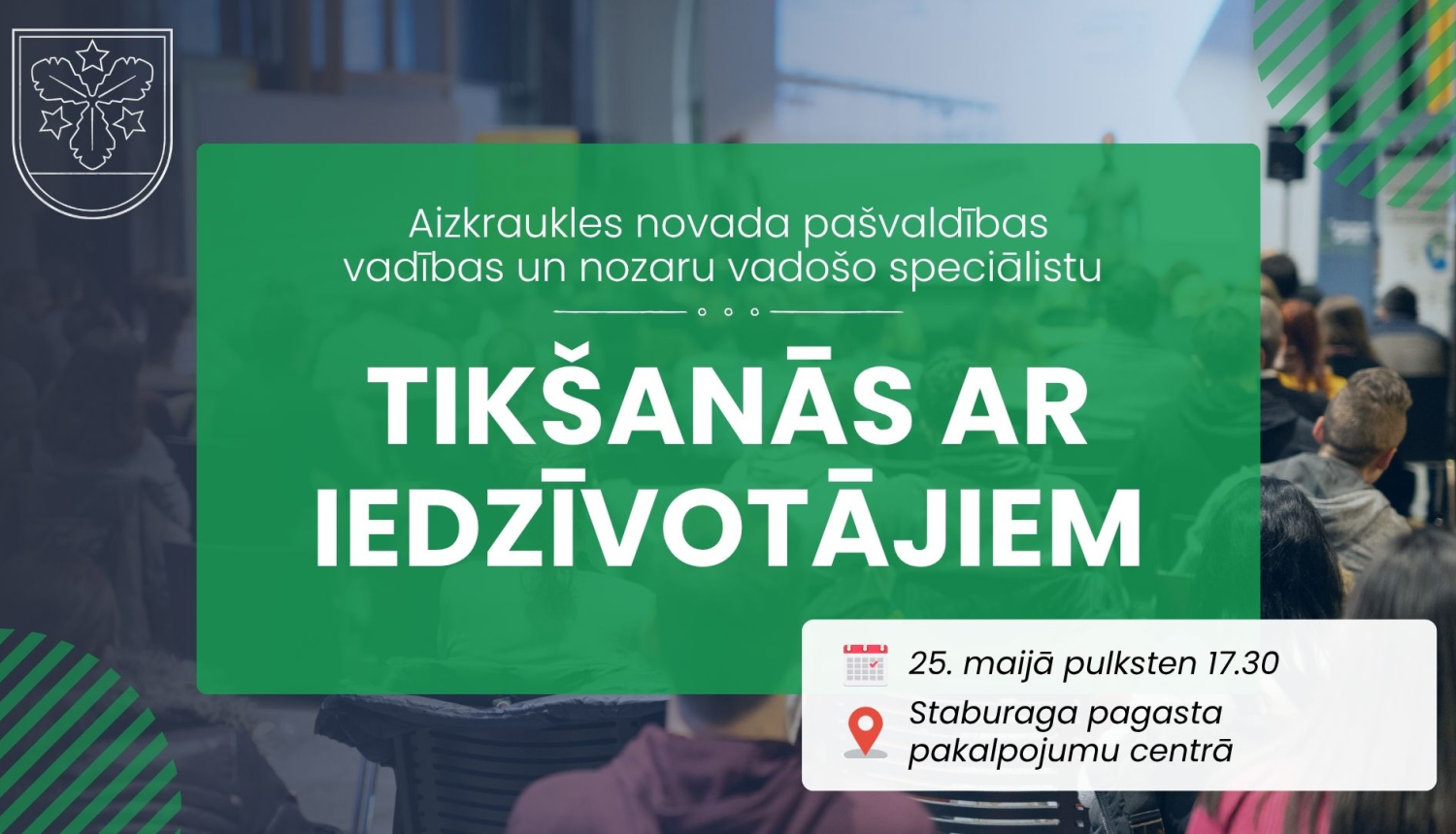 tikšanās ar iedzīvotājiem afiša