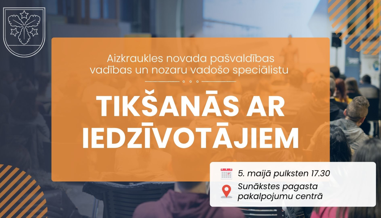 tikšanās ar iedzīvotājiem afiša