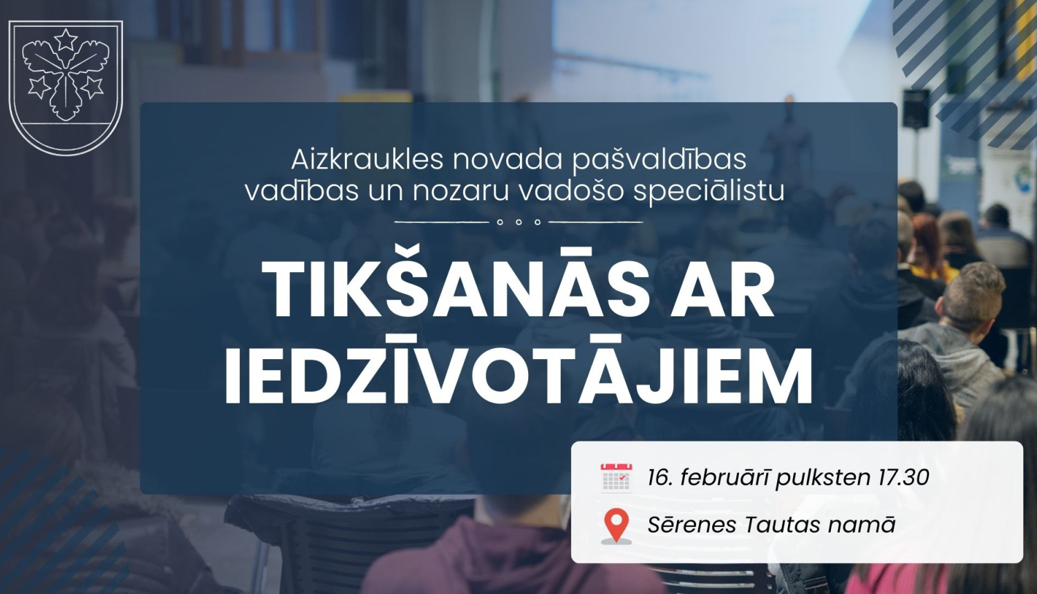 tikšanās ar iedzīvotājiem afiša