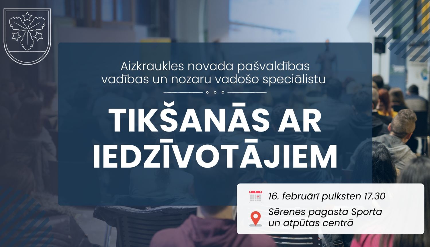 tikšanās ar iedzīvotājiem afiša