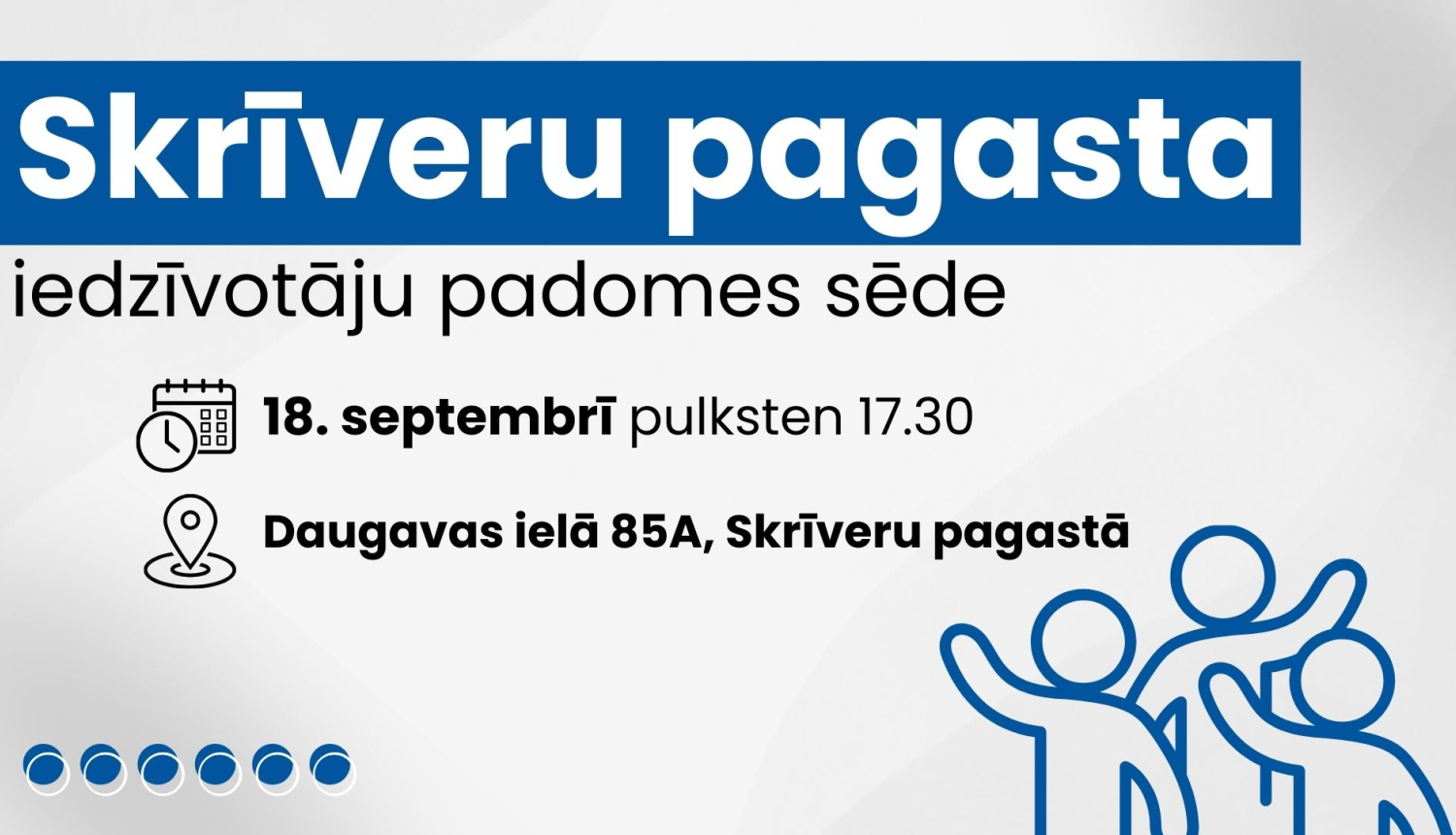 Iedzīvotāju padomes sapulces afiša