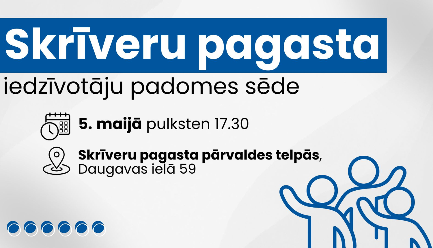 Iedzīvotāju padomes sapulces afiša