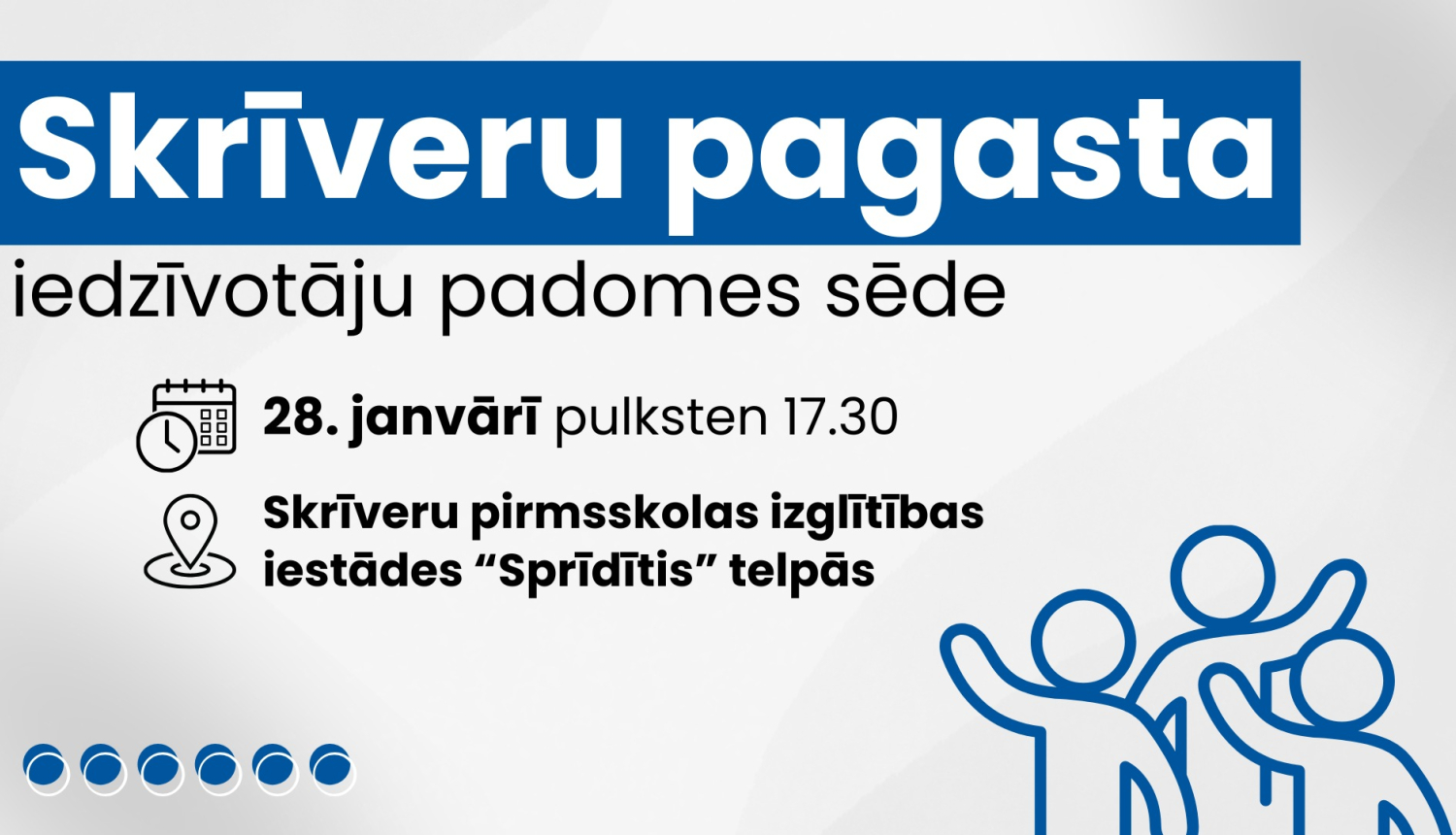 Iedzīvotāju padomes sapulces afiša