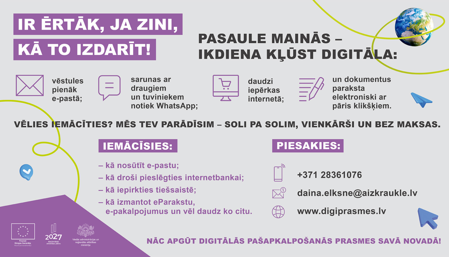 digitālo mācību vizuālis