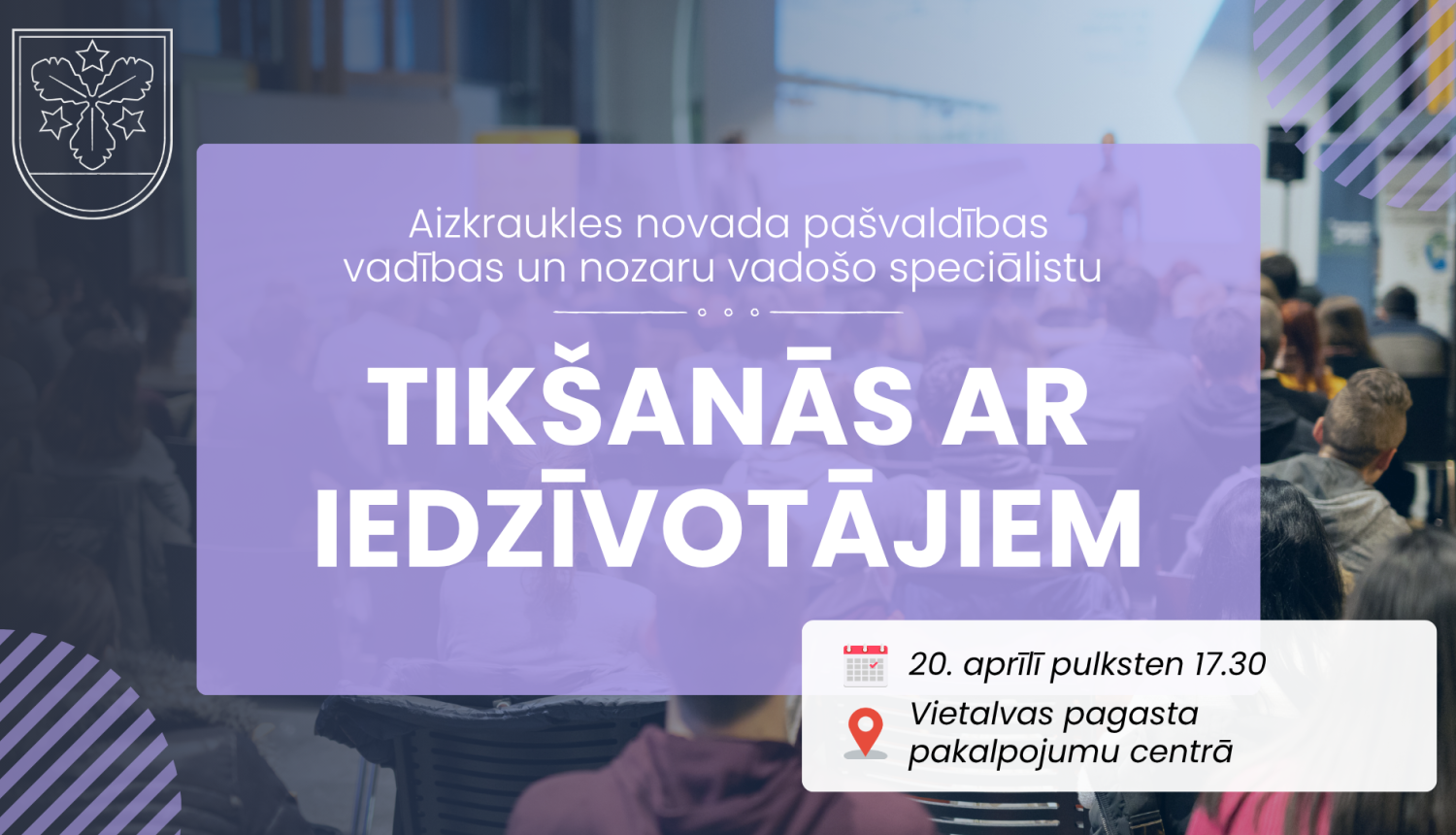 tikšanās ar iedzīvotājiem afiša