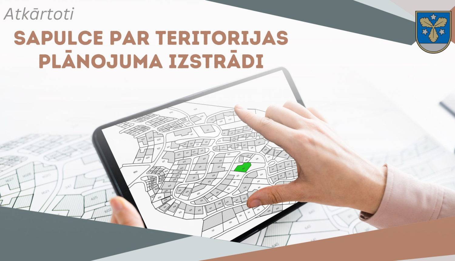 teritorijas plānojums planšetdatorā