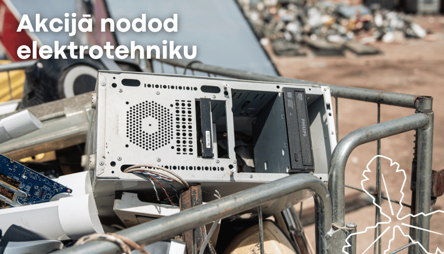 Neretā un Ērberģē nodod 1,9 tonnas elektrotehnikas