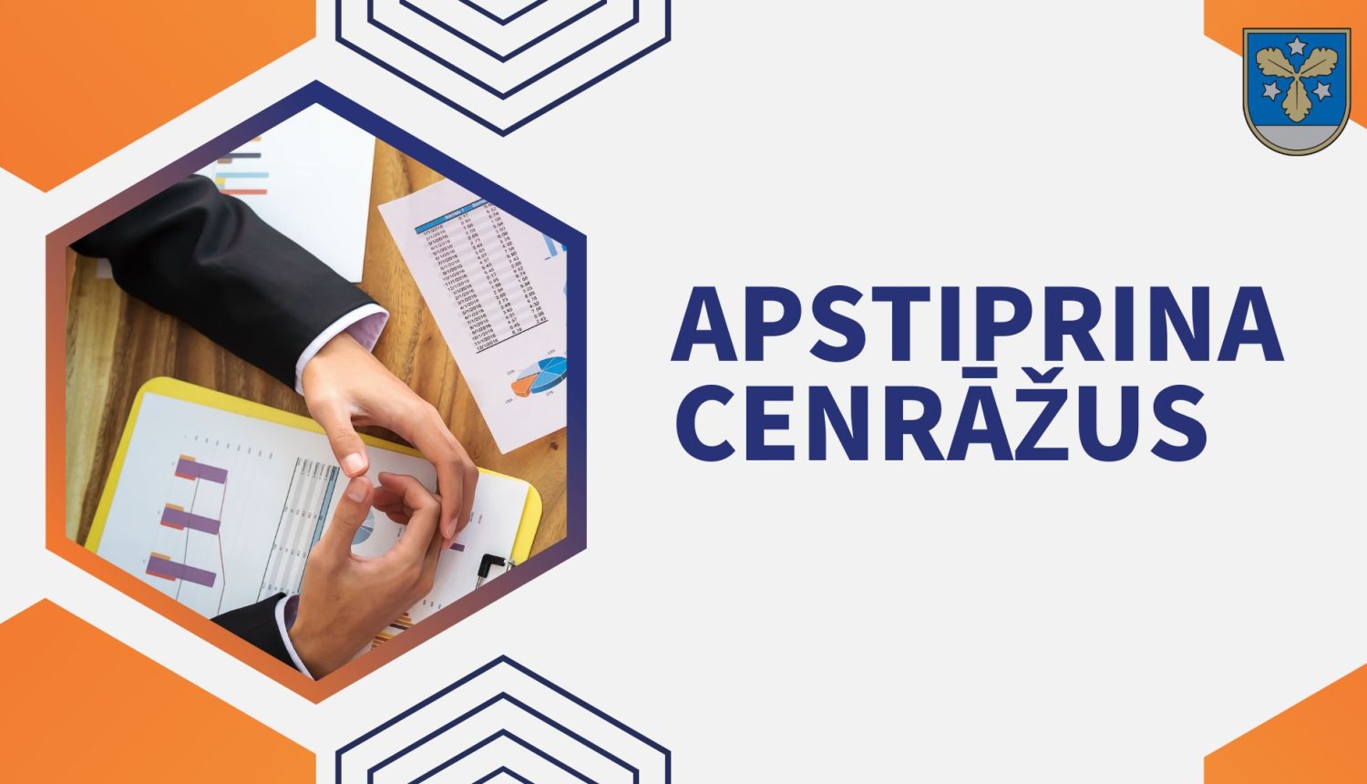 apstiprina cenāžus