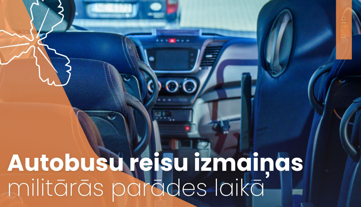 autobusa priekšskats, sēdvietas