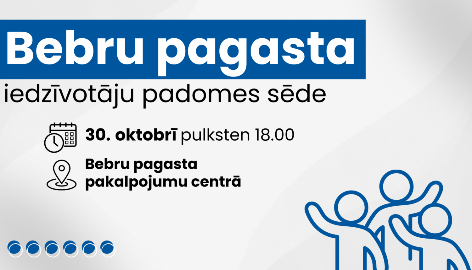 Iedzīvotāju padomes sapulces afiša