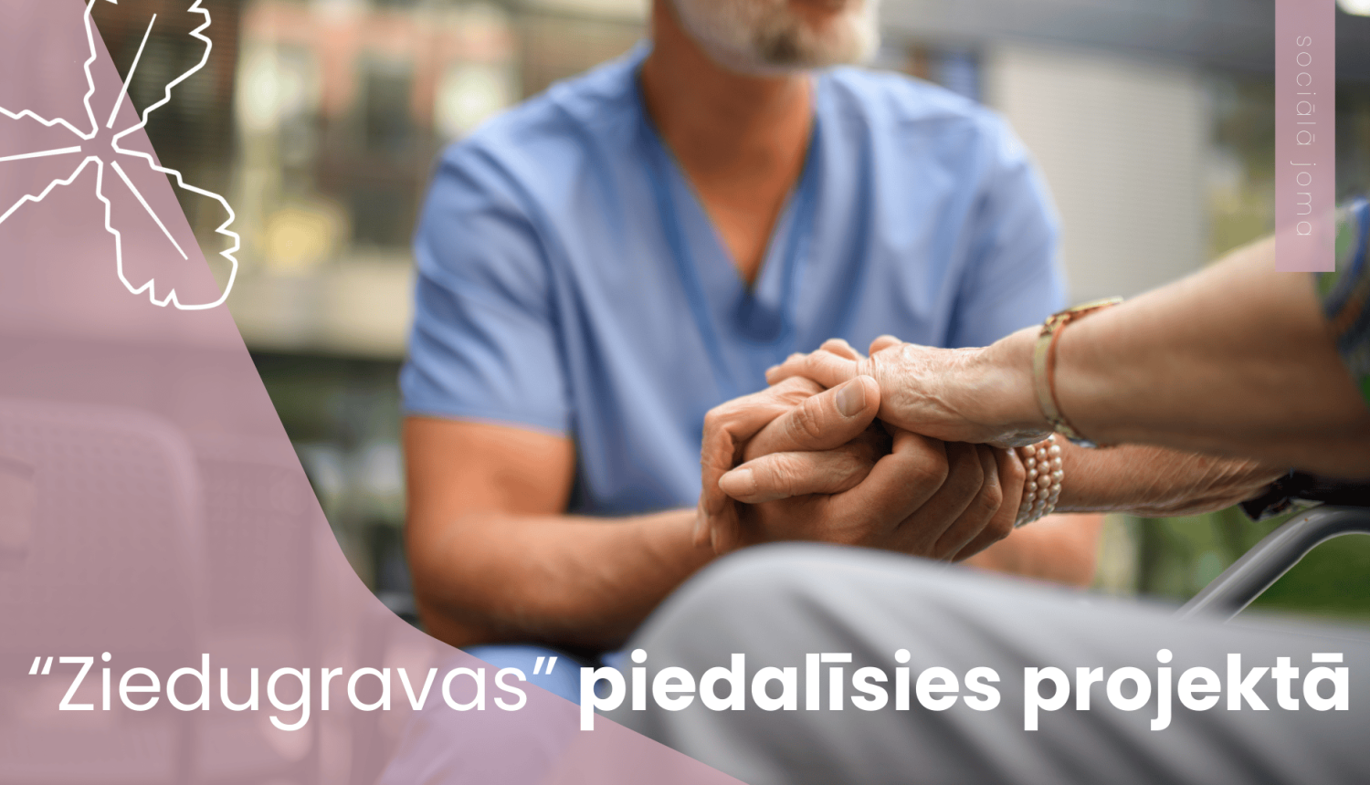 Ārsts ar senioru sadevuši rokas