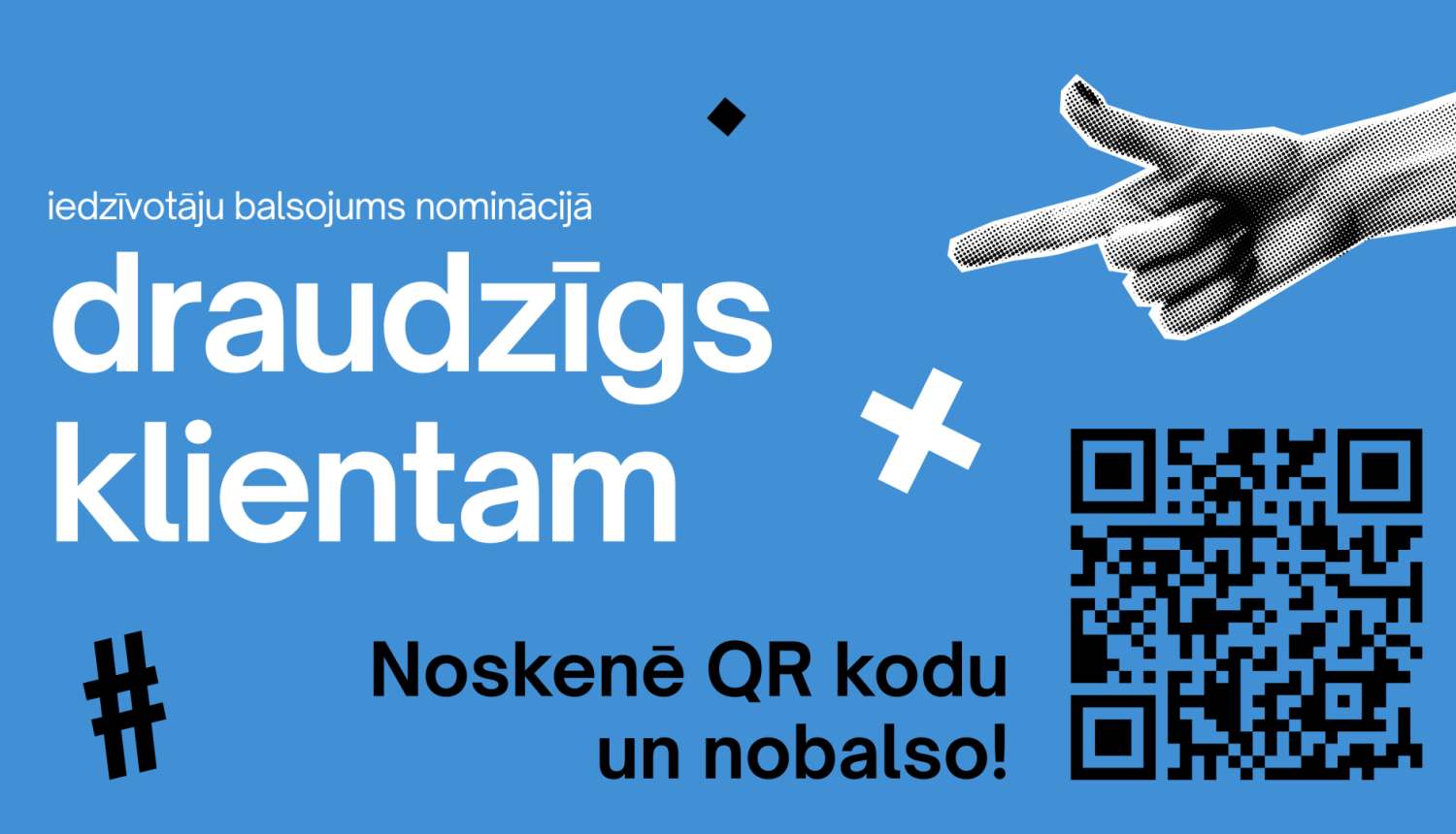 draudzīgs klientam baneris