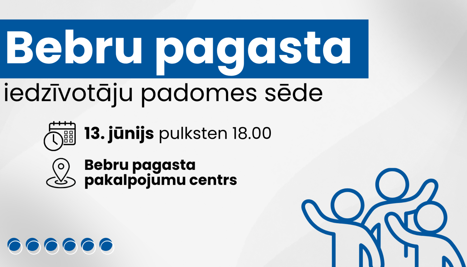 Iedzīvotāju padomes sapulces afiša