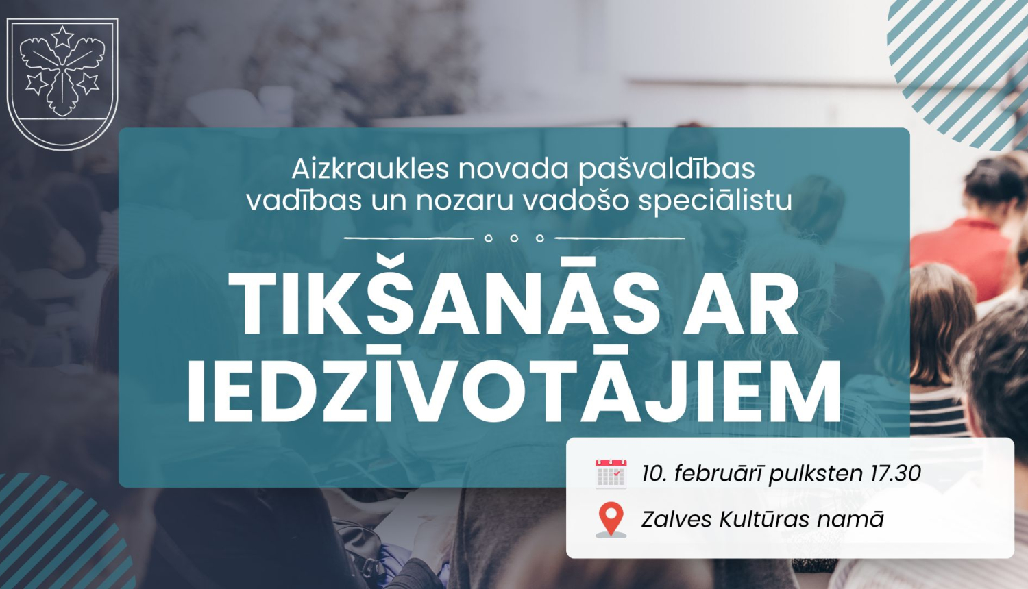 tikšanās ar iedzīvotājiem afiša