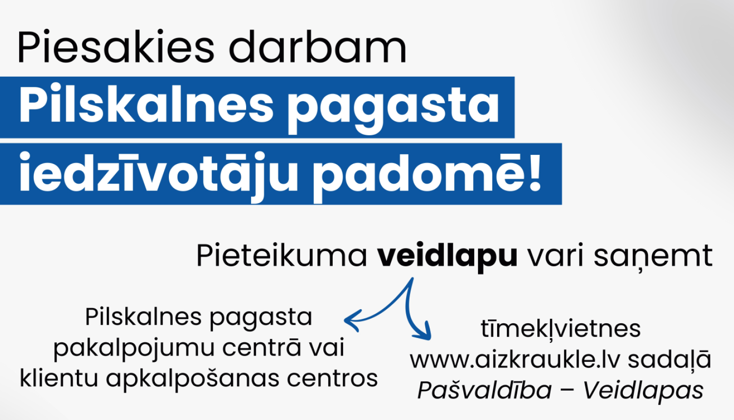 Piesakies iedzīvotāju padomei!