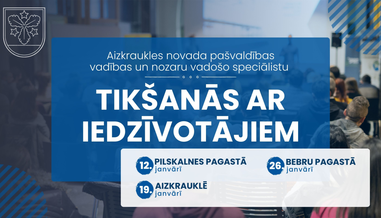 iedzīvotāju tikšanās ar pašvaldības vadību