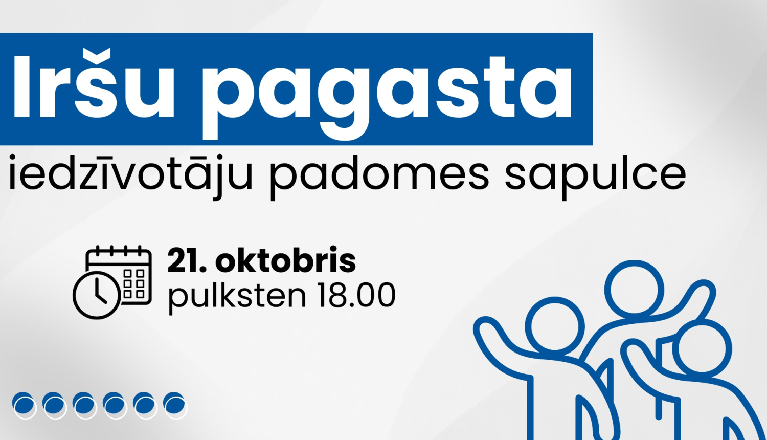 Iršu pagasta iedzīvotāju padomes sapulces afiša