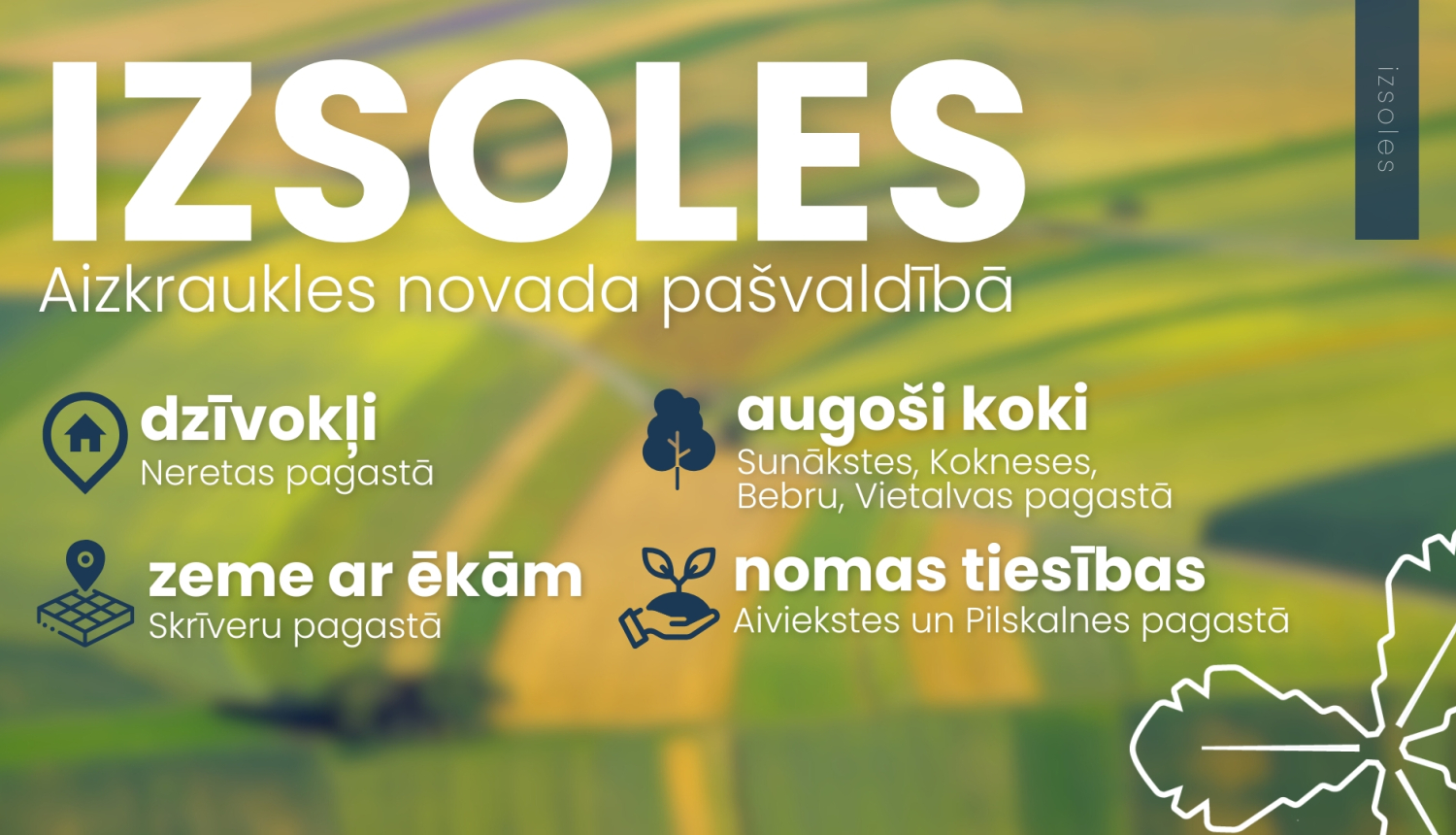 Izsolēs pārdod pašvaldības īpašumus un izsola nomas tiesības