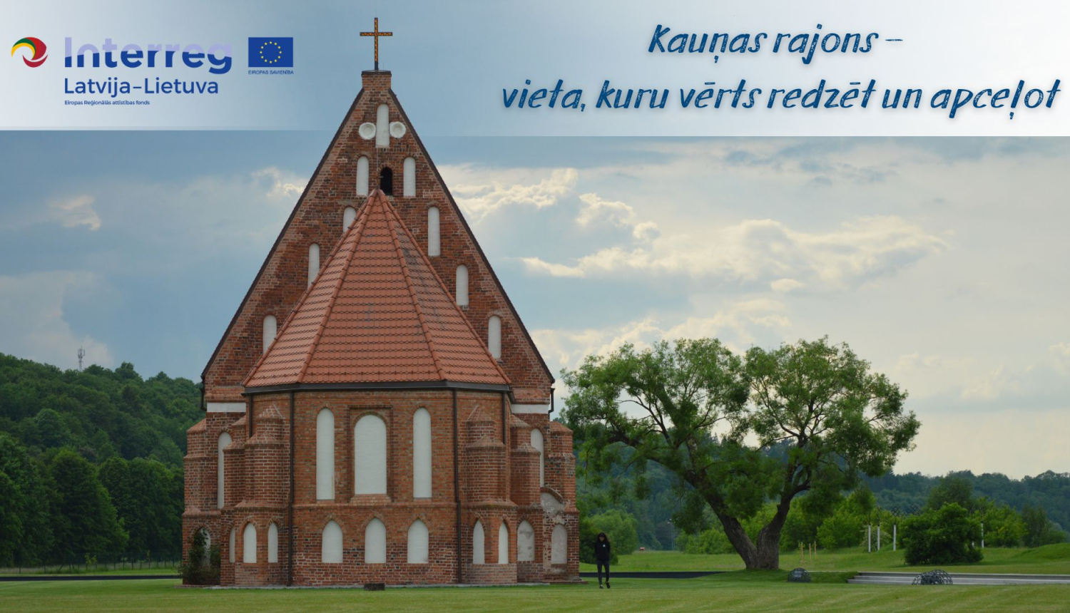 baznīca ar Interreg logo