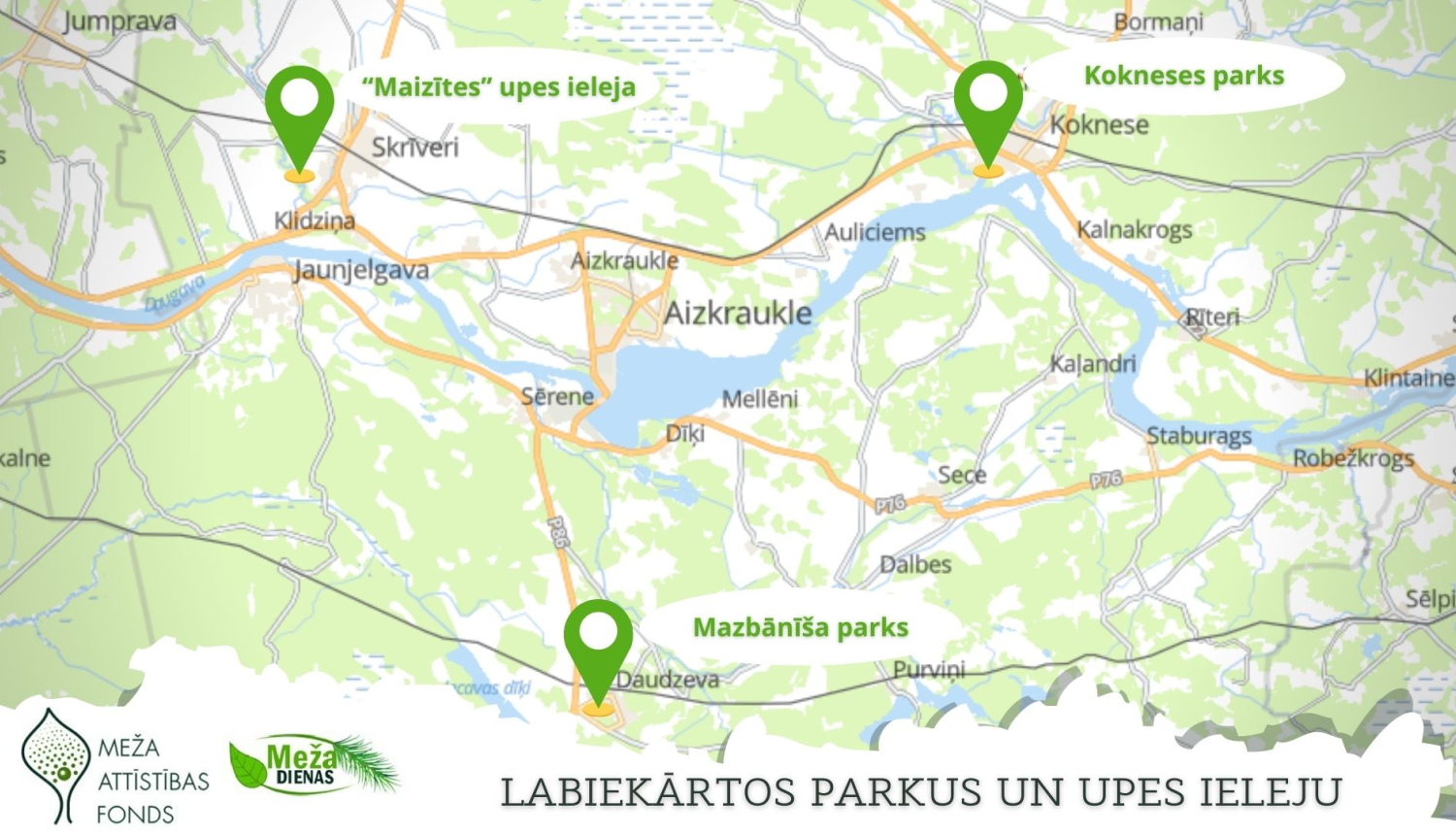 labiekaŗtos parkus un upju ieleju