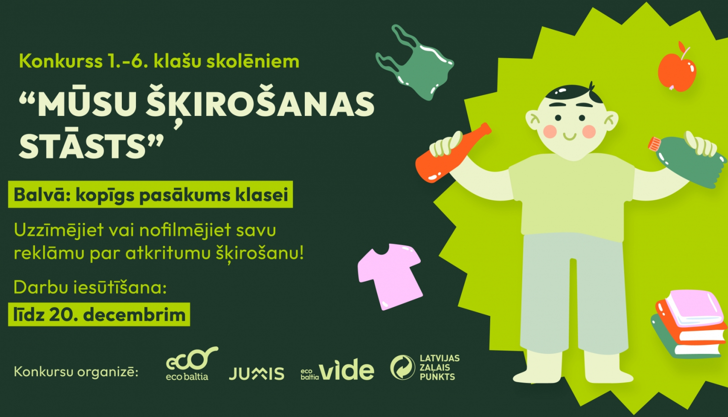 Šķirošanas akcijas plakāts