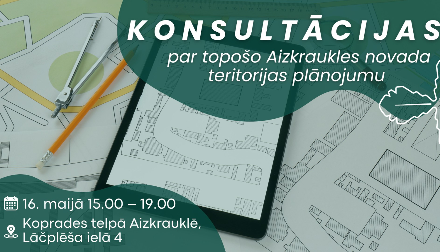 Konsultācijas par topošo Aizkraukles novada teritorijas plānojumu