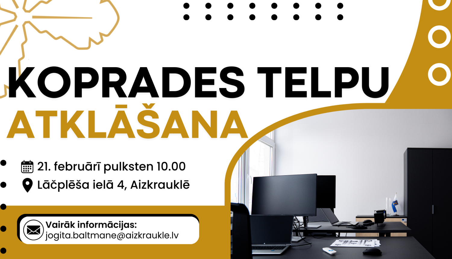 koprades telpu atklāšana