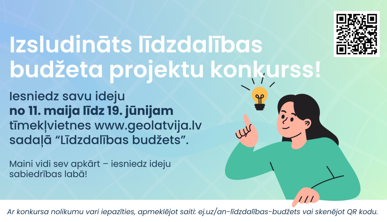 līdzdalības budžeta konkursa baneris