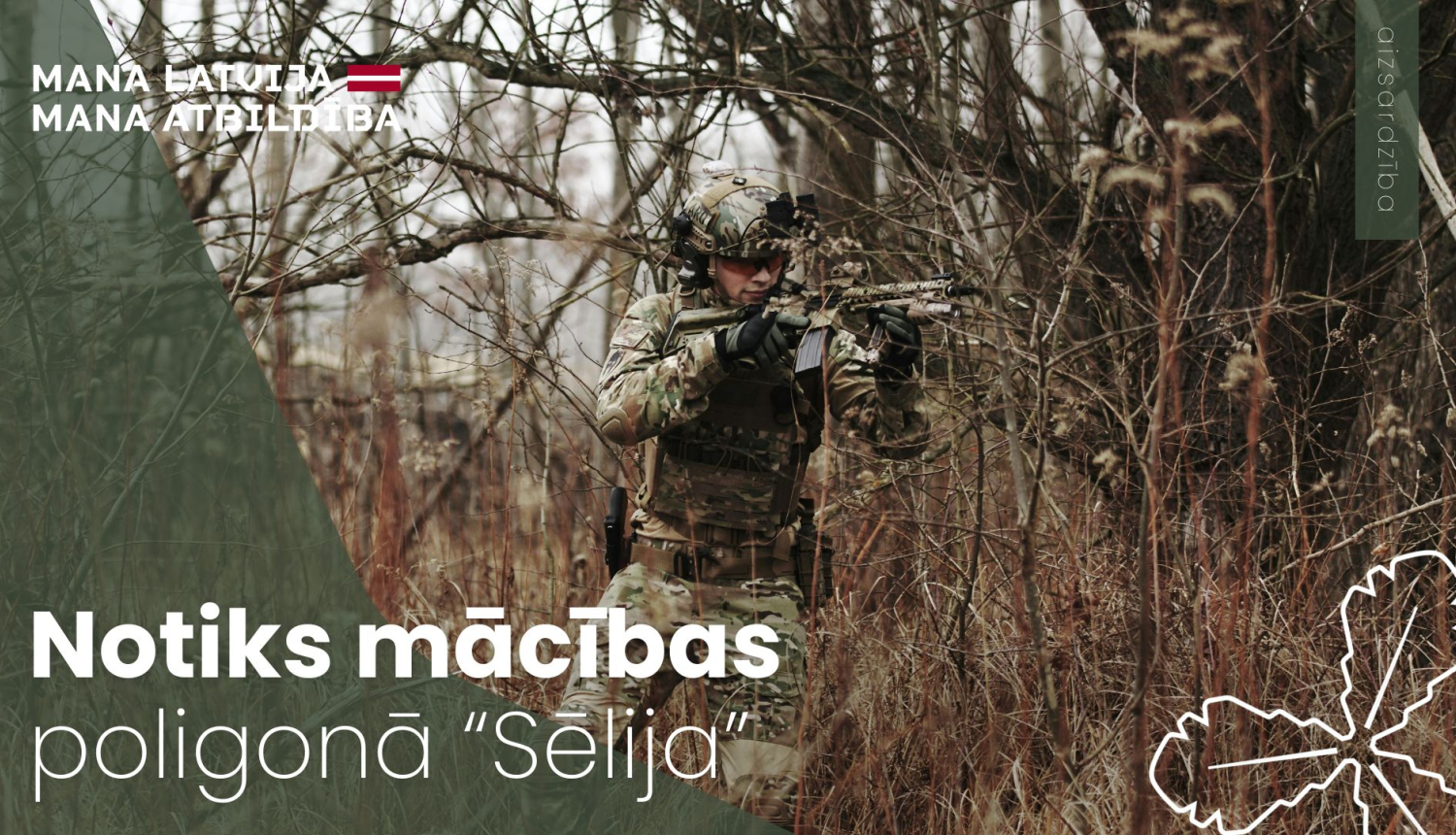 notiks mācības poligonā "Sēlija"