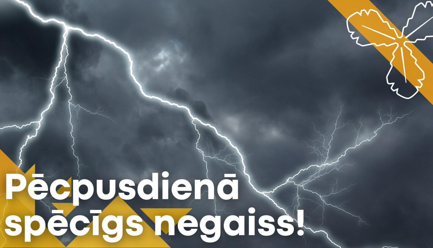 spēcīgs pērkona negaiss