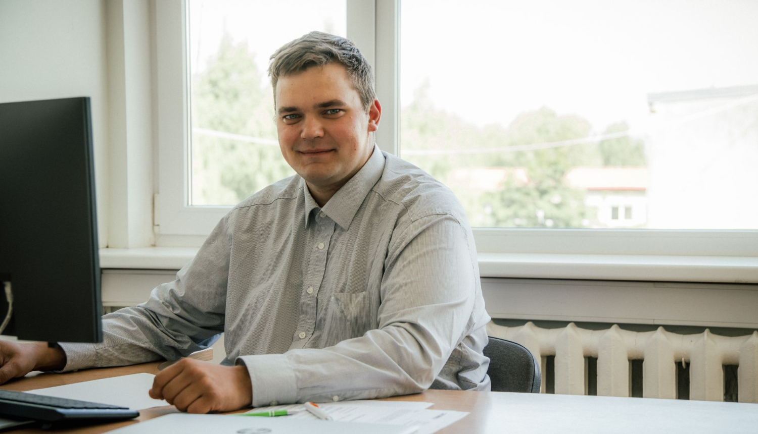 Uldis Kristaps Rudzītis savā kabinetā