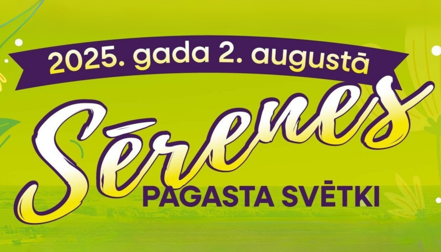 Sērēnes pagasta svētku baneris