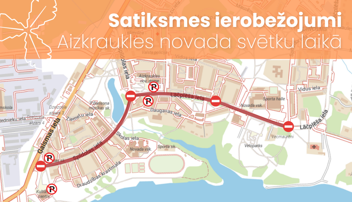 Satiksmes ierobežojumi Aizkraukles novada svētku laikā