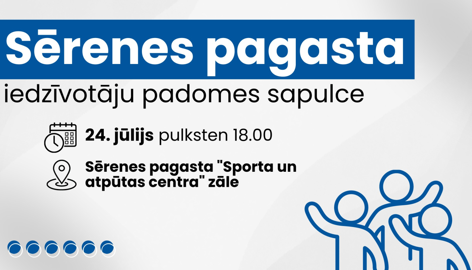 iedzīvotāju padomes sapulces afiša