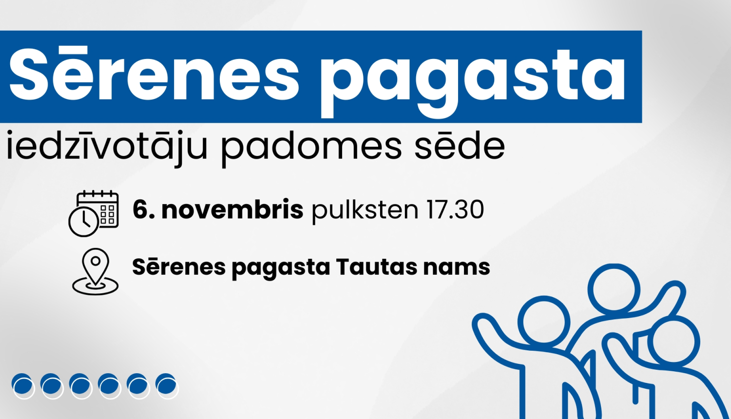 Sērenes pagasta iedzīvotāju padomes sēdes afiša