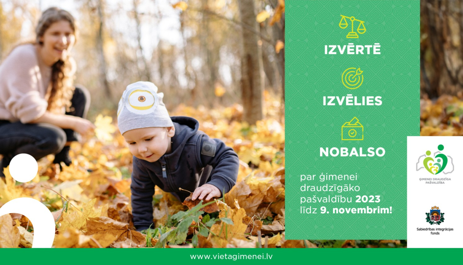 ģimenei draudzīga pašvaldība plakāts