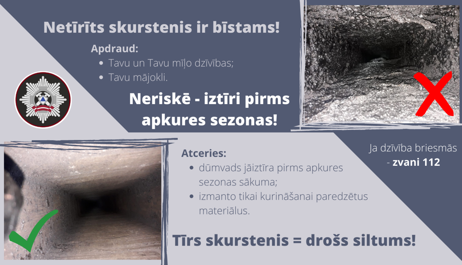 NEtīrs skurstenis ir bīstams