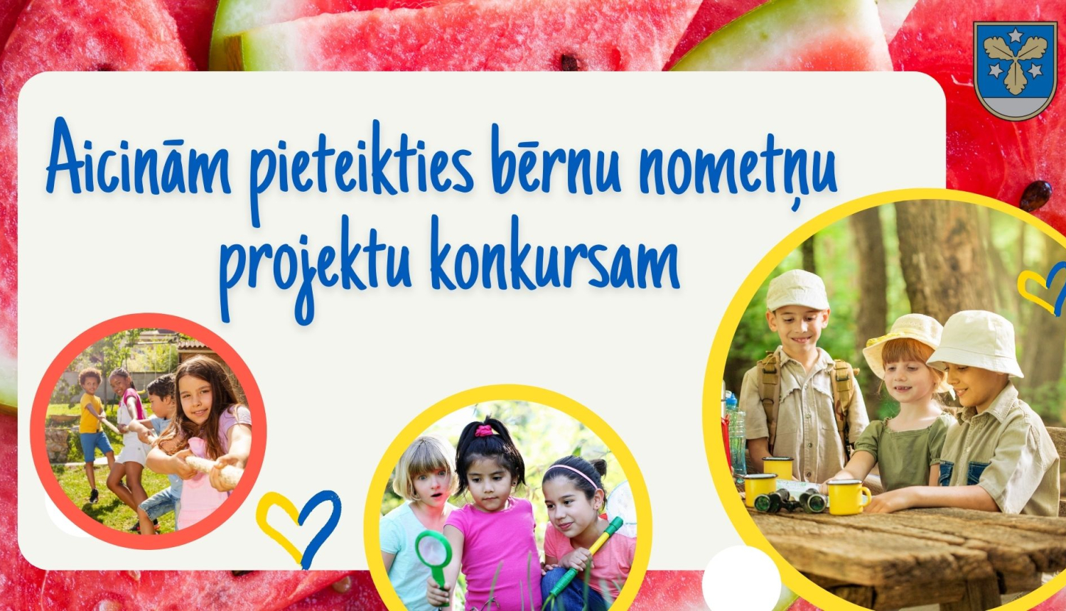 aizinām pieteikties bērnunometņu projektu konkursam