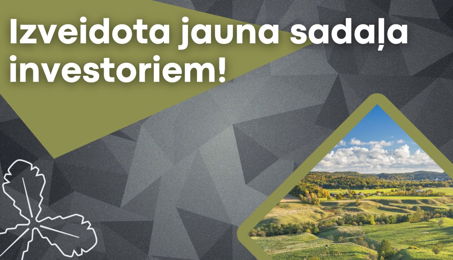 baneris par jaunizveidotu sadaļu tīmekļvietnē