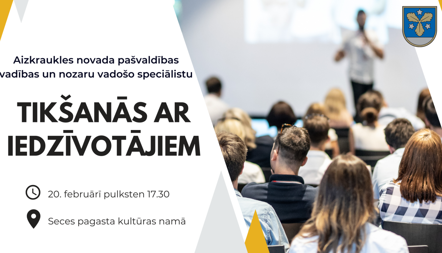 tikšanās ar iedzīvotājiem - afiša