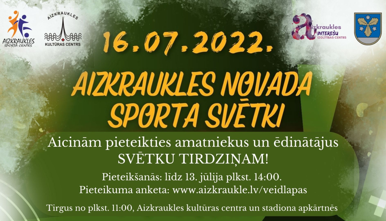 Aizkraukles novada sporta svetku tirdziņš