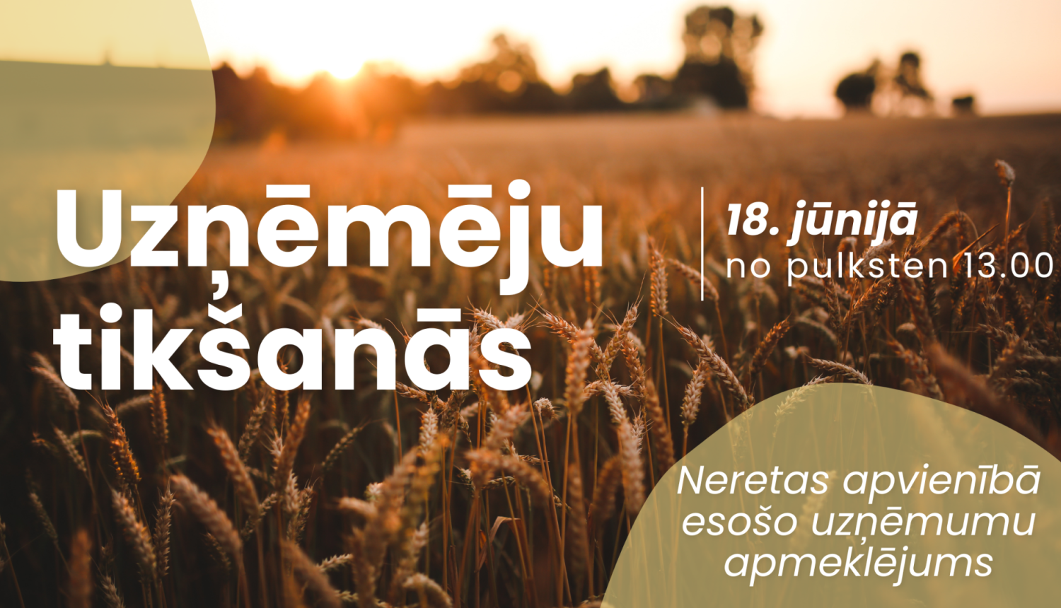 Uzņēmēju tikšanās baneris