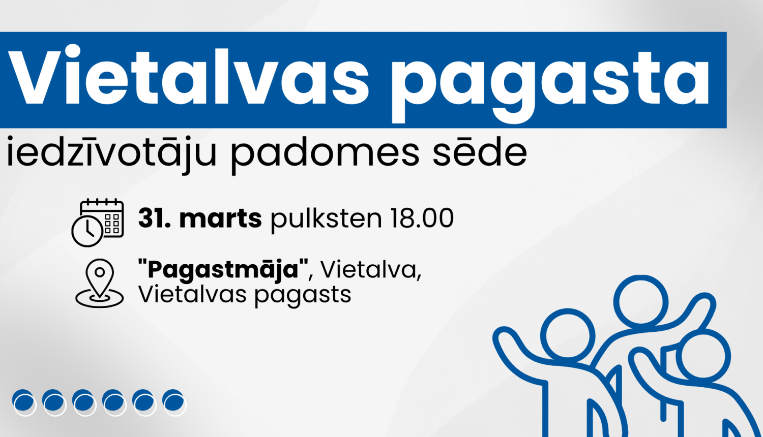 Iedzīvotāju padomes sapulces afiša