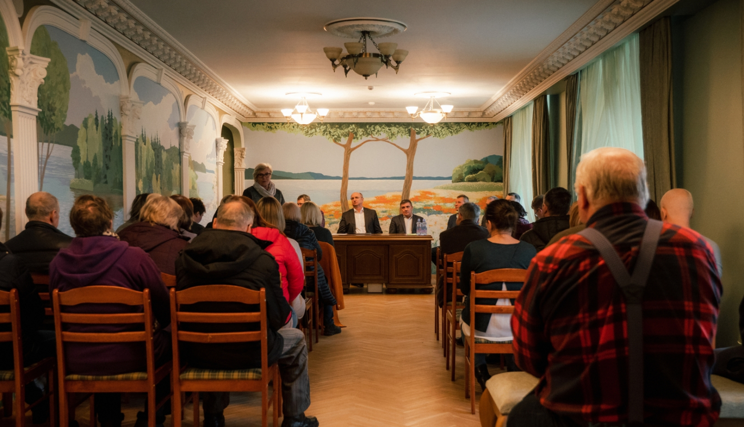 tikšanās ar iedzīvotājiem Klintainē