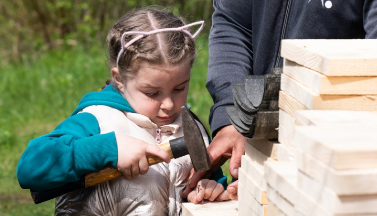 ģimenes būvē mājas lielajam susurim