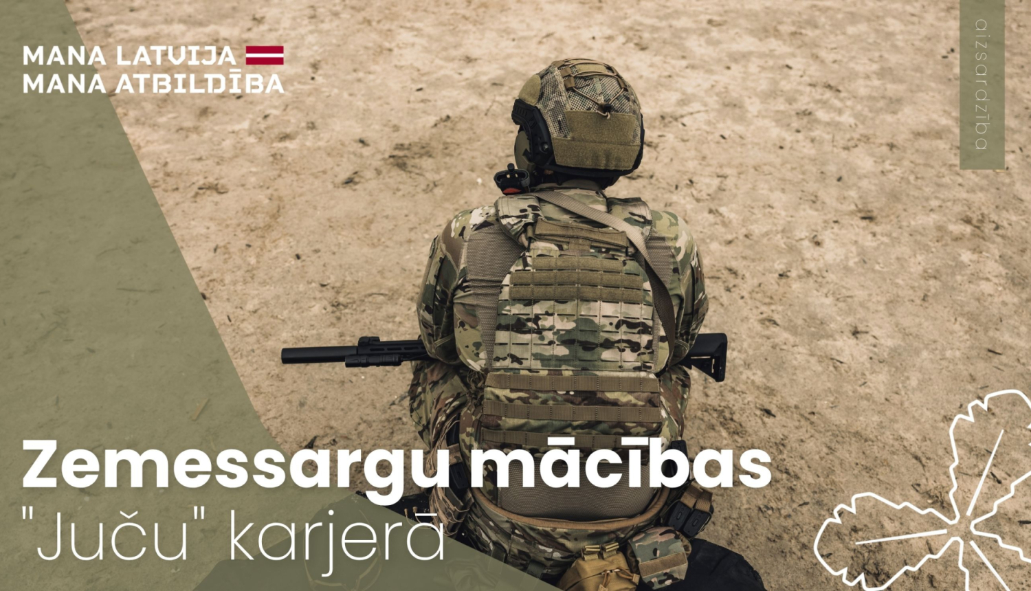 kareivis notupies uz zemes