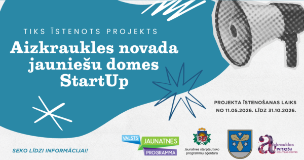 Aizkraukles jaunieši apgūs lēmumu pieņemšanu projektā "StartUP"